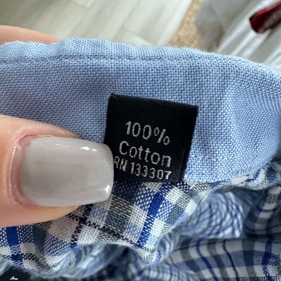 Nautica Classic Fit plaid button down sz: Large - Picture 5 of 6